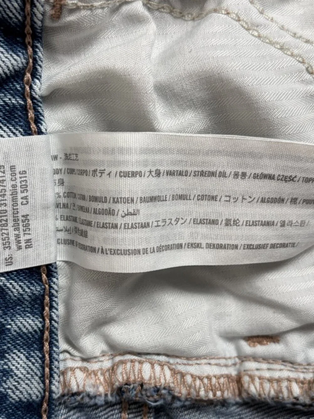 Hollister Patchwork Mom Jean Women's 5R 27x27 Ultra High Rise Y2K Boho Grunge